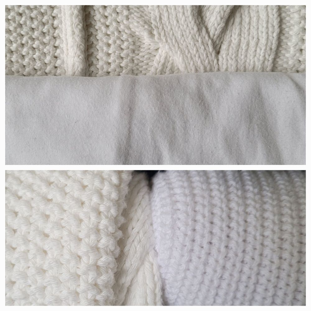 NWT Free People We The Free In A Daze Cable Knit Sweater In Optic White - Picture 13 of 14